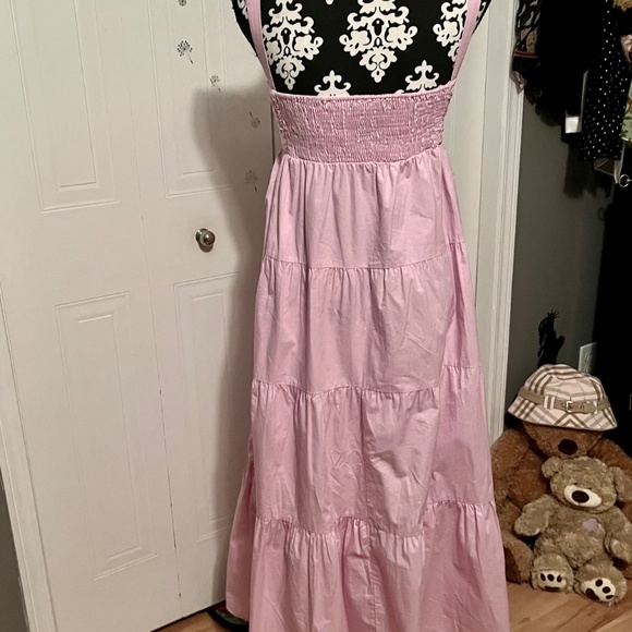 Zara Tiered Poplin Cotton Maxi Dress - Picture 11 of 11